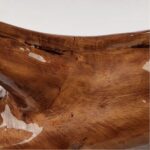 Nahaufnahme des Harzes in Holzoptik, kastanienbraun seidenmatt