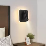 Flache Wandleuchte mit Schalter — Detailaufnahme