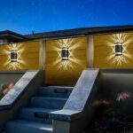 Große, wasserdichte Solar-LED-Wandleuchte — Hauptansicht