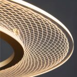 Großer, runder, hängender Design-LED-Kronleuchter — Detailaufnahme