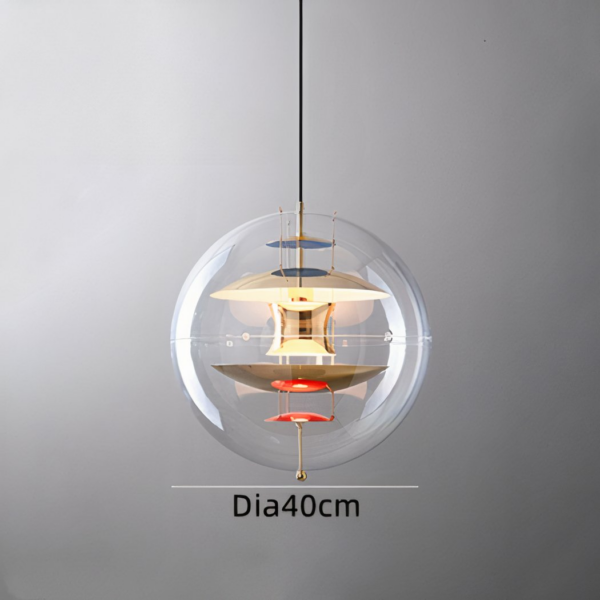 LED-Pendelleuchte Globus im skandinavischen Design