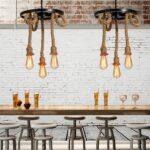 LED-Pendelleuchte mit Seil im Vintage-Design — Hauptansicht