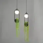 LED-Pflanzen-Hängeleuchte mit nordischem Design — weitere Detailansicht