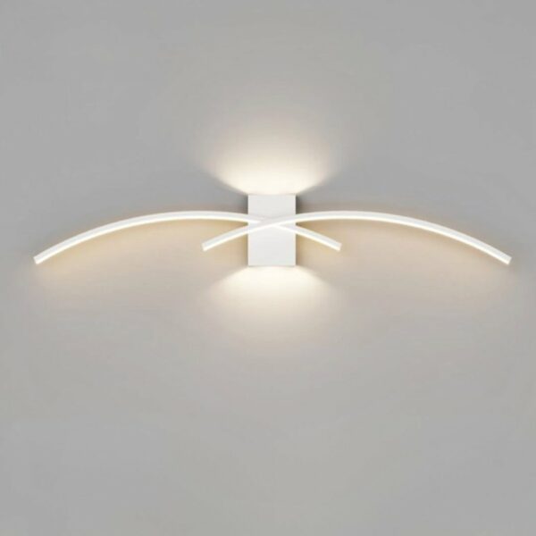 LED-Wandleuchte für Innenräume mit minimalistischem und modernem Bogendesign