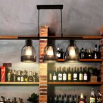 Mehrere Hängeleuchten im Retro-Stil — Verarbeitungsdetail