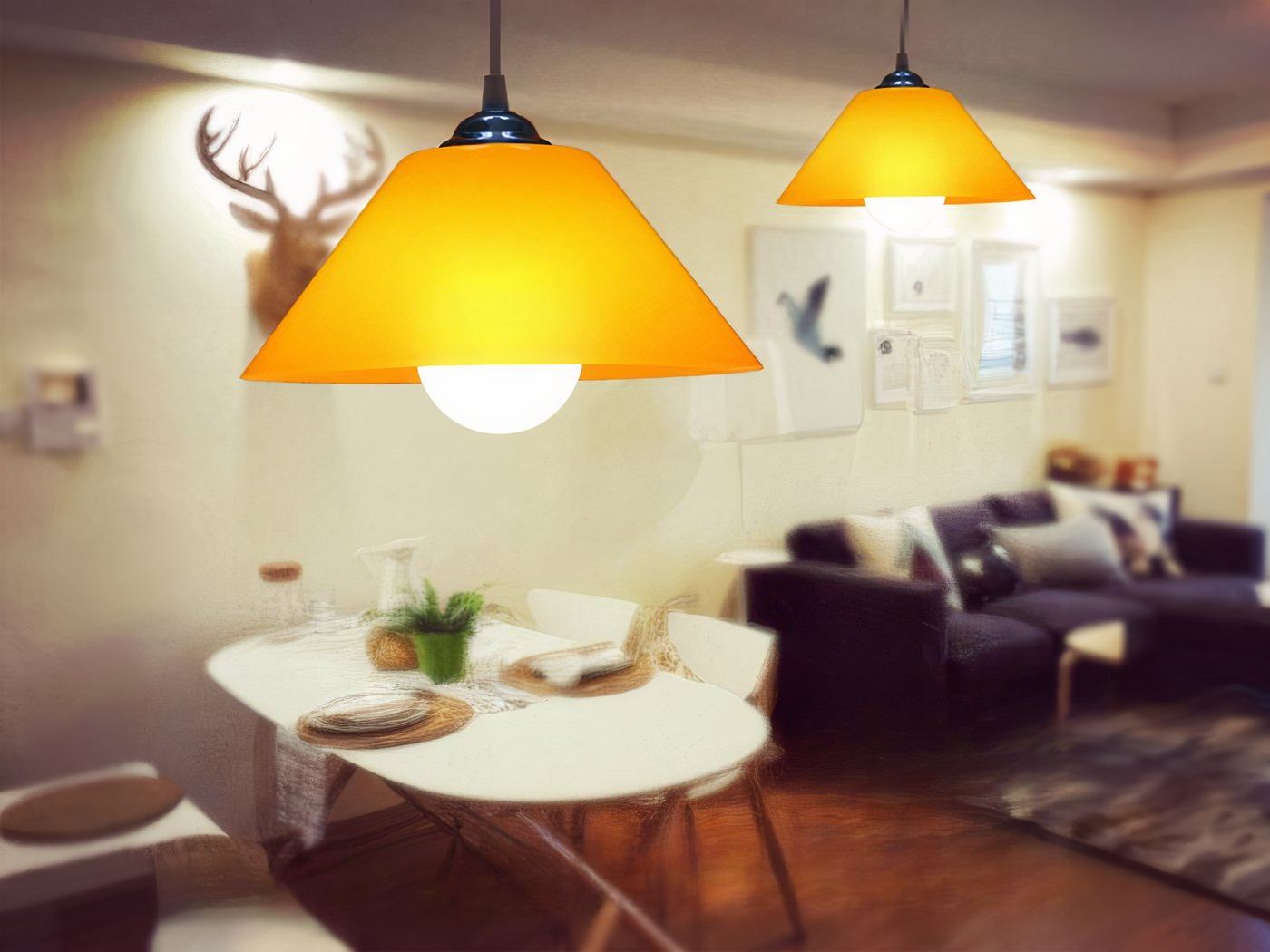 Moderne Hängeleuchte mit Schirm, Für jedes Zimmer im Haus!