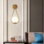LED-Wandleuchte aus Metall im modernen nordischen Design