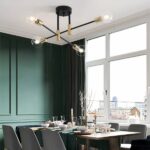 Retro- und industrieller LED-Kronleuchter aus Schmiedeeisen — Hauptansicht