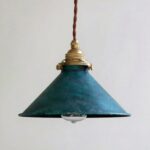 Vintage-Hängeleuchte aus Eisen im Industriestil — Rückseite