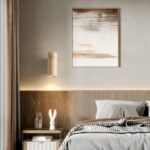 Wandleuchte aus Naturstein Beige — Hauptansicht