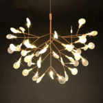 Original moderner LED-Kronleuchter in Form eines Baumes — Materialdetail