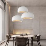 Hängende Kronleuchter im japanischen Stil Wabi-Sabi minimalistisch — Verarbeitungsdetail