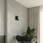 Design-Wandleuchte aus Stahl, weiß oder schwarz, Doppellicht
