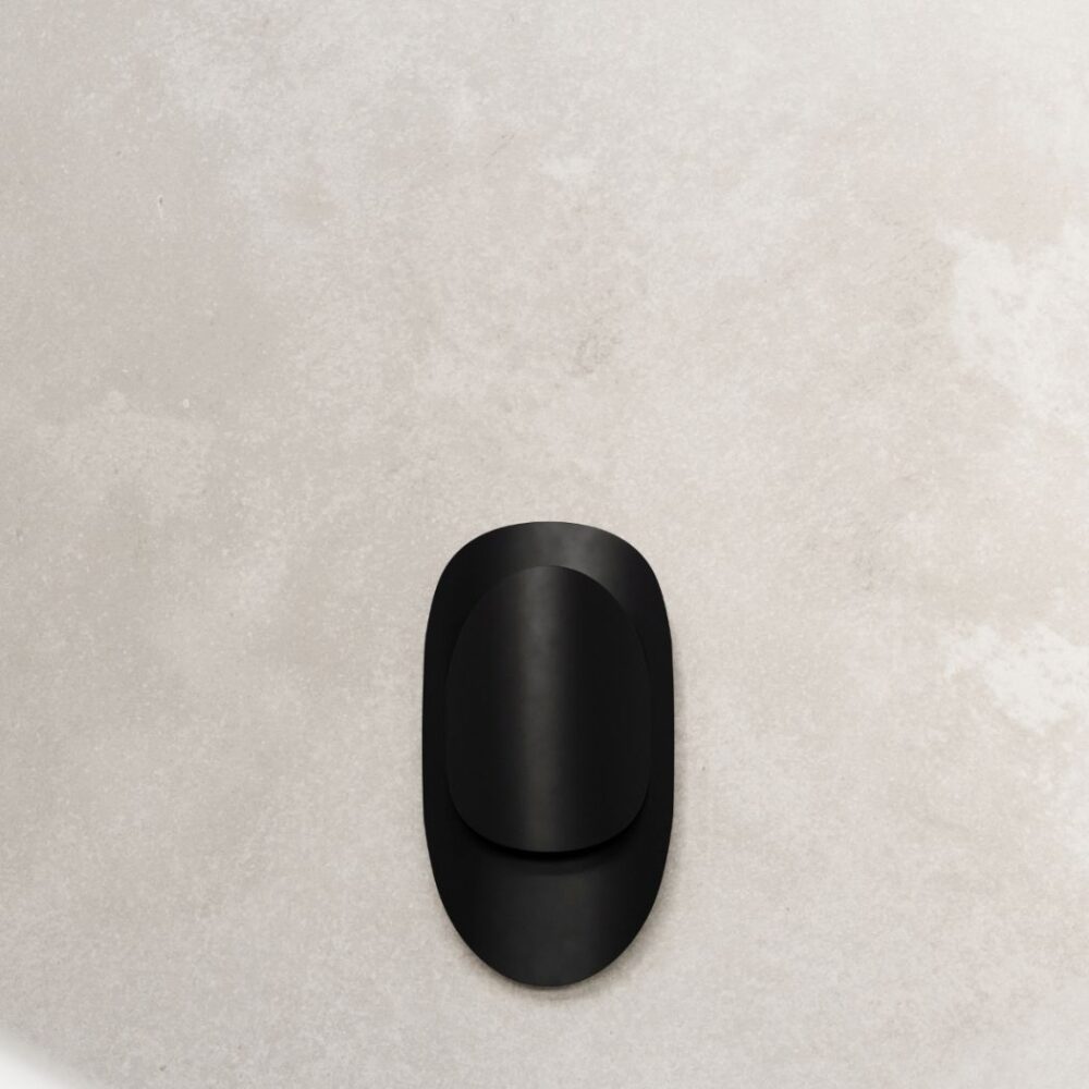 Elegante Design-Wandleuchte aus Stahl