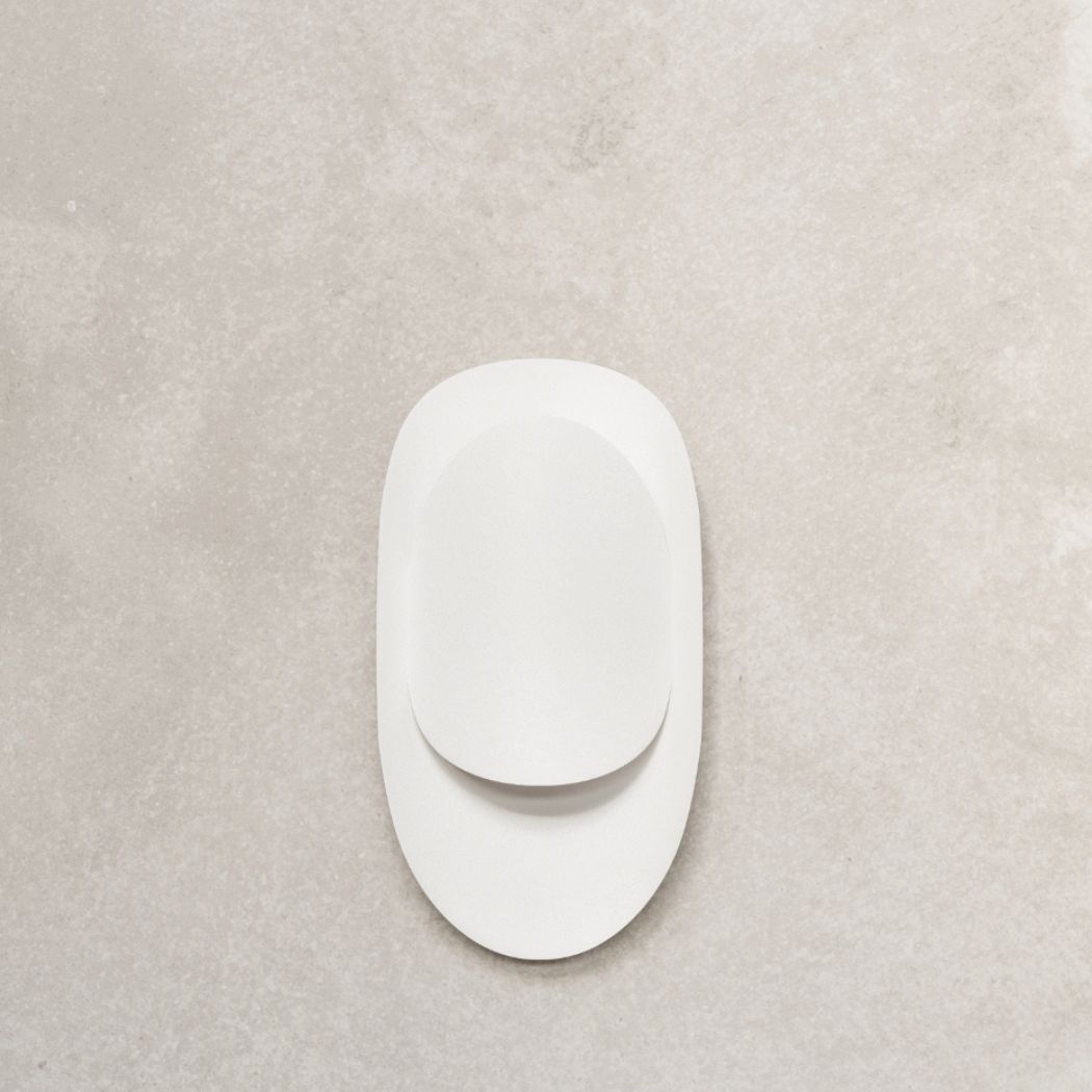 Elegante Design-Wandleuchte aus Stahl