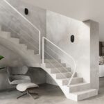 Elegante Design-Wandleuchte aus Stahl