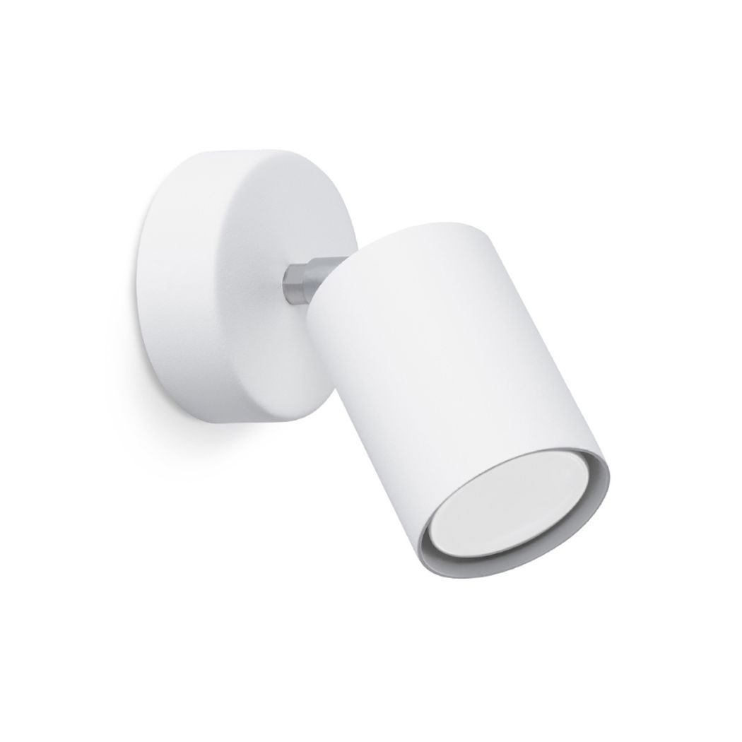 Wandleuchte mit verstellbarem Spot aus Metall