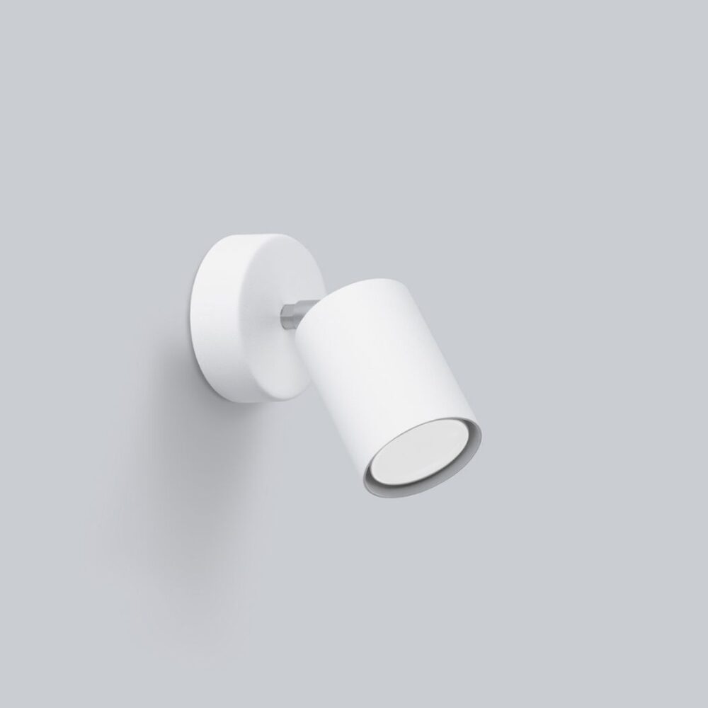 Wandleuchte mit verstellbarem Spot aus Metall