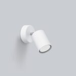 Wandleuchte mit verstellbarem Spot aus Metall