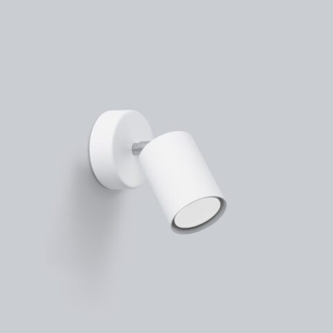 Wandleuchte mit verstellbarem Spot aus Metall