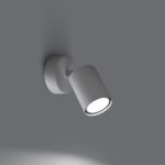 Wandleuchte mit verstellbarem Spot aus Metall