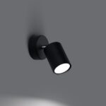 Wandleuchte mit verstellbarem Spot aus Metall