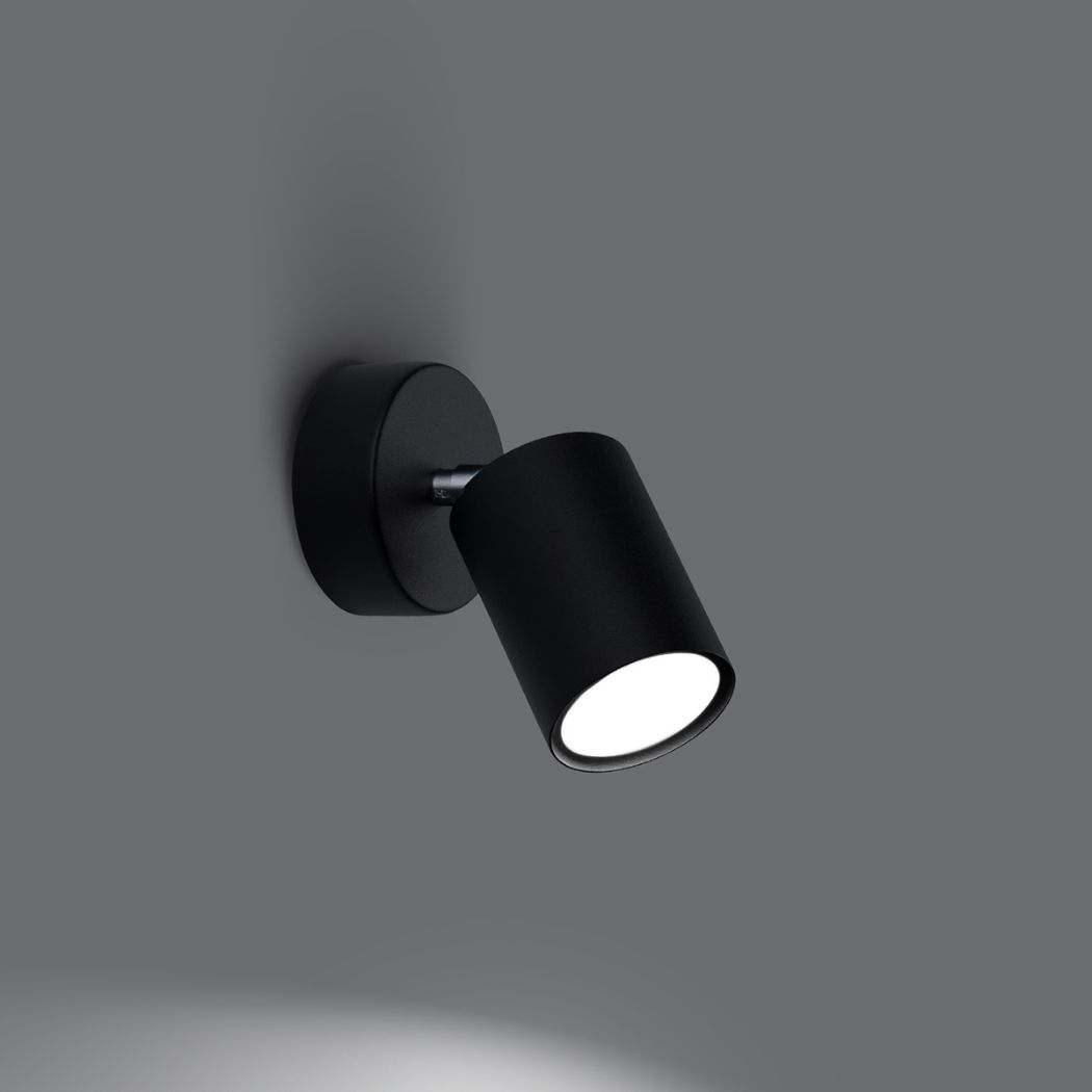 Wandleuchte mit verstellbarem Spot aus Metall