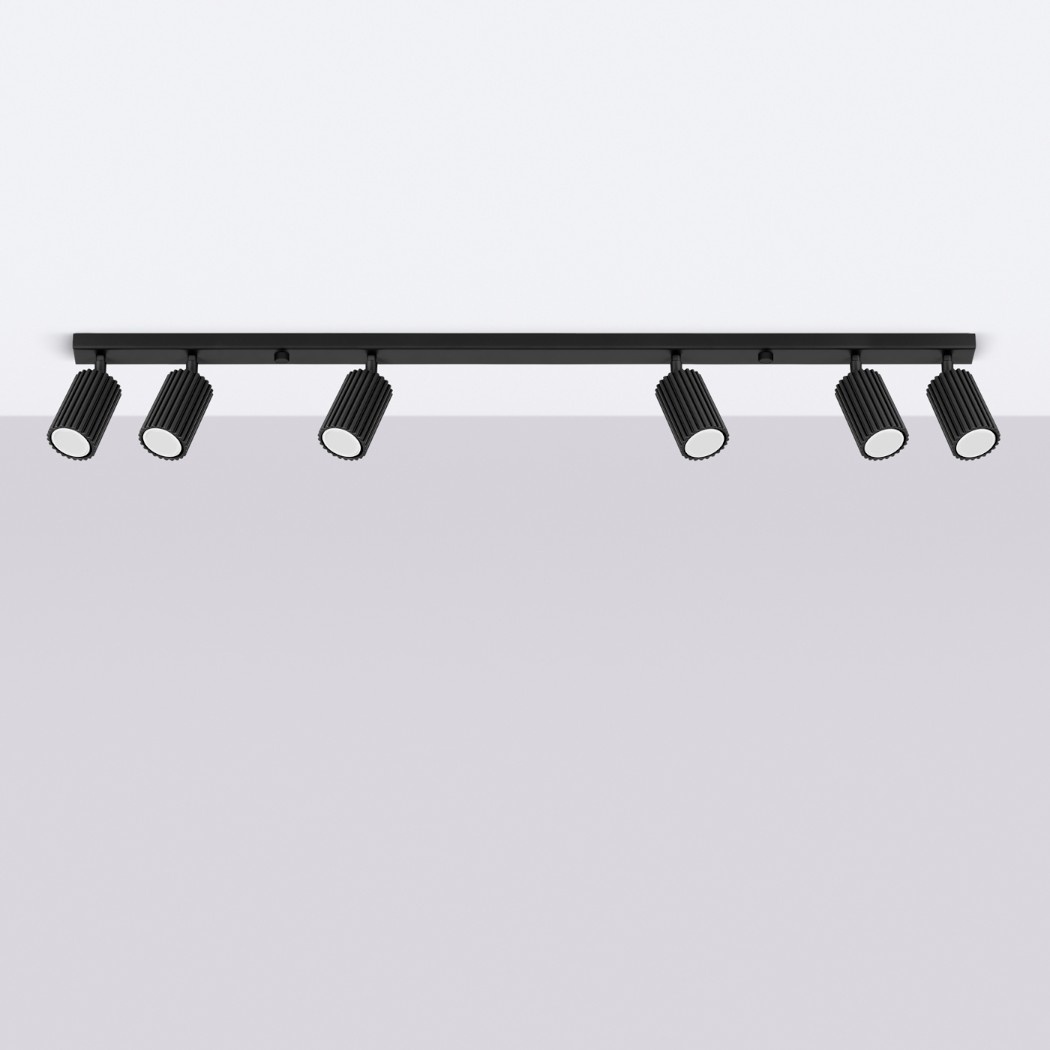 Design-Deckenkronleuchter mit 6 verstellbaren Spots