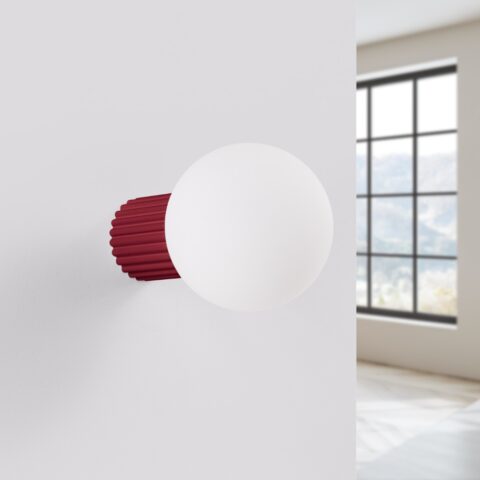 Farbige Design-Wandleuchte aus Aluminium