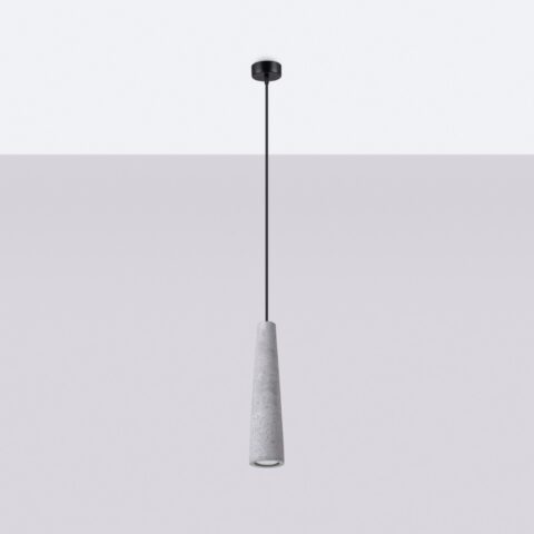 Minimalistische Pendelleuchte aus Industriebeton