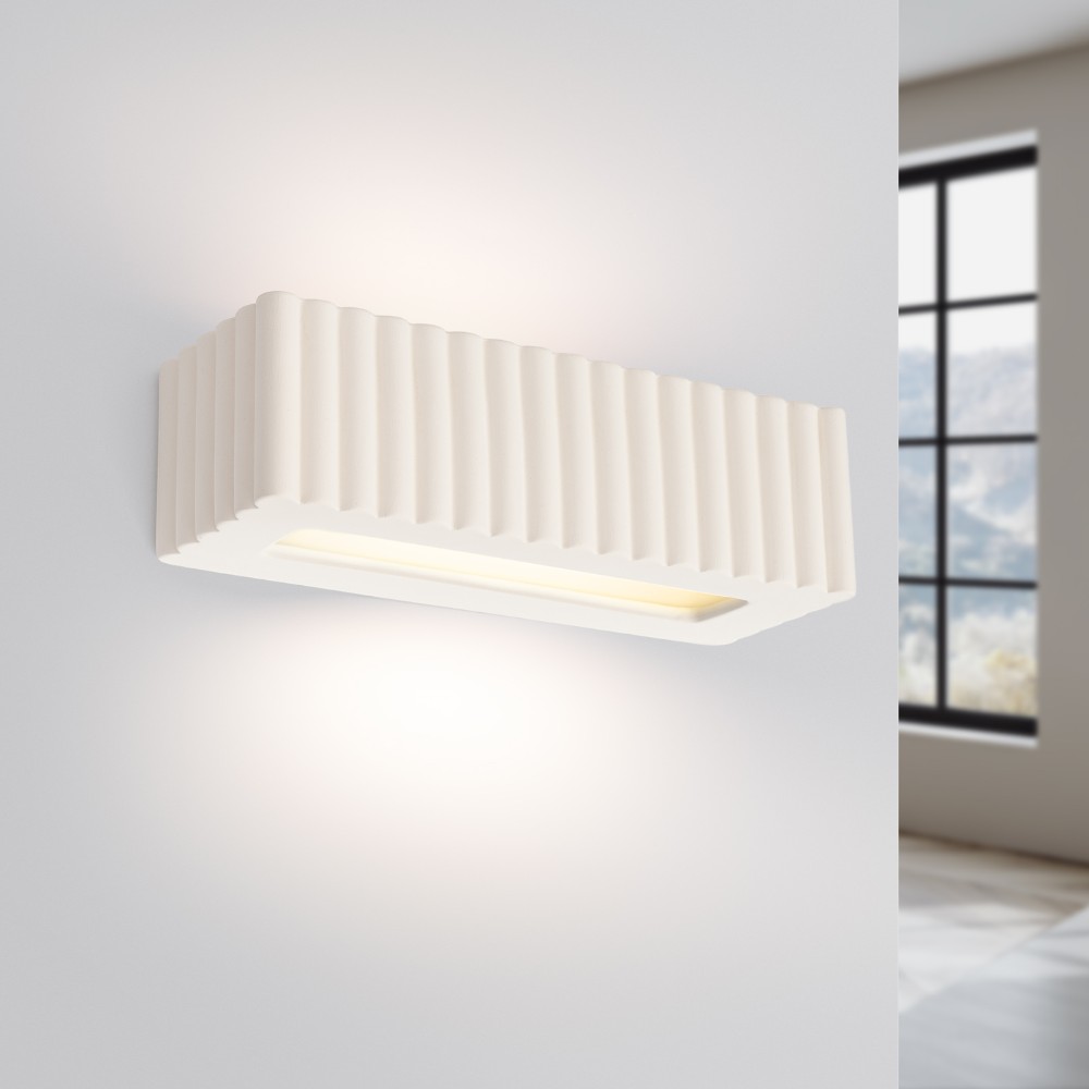 Design-Wandleuchte kanneliert, zeitgenössische Farben