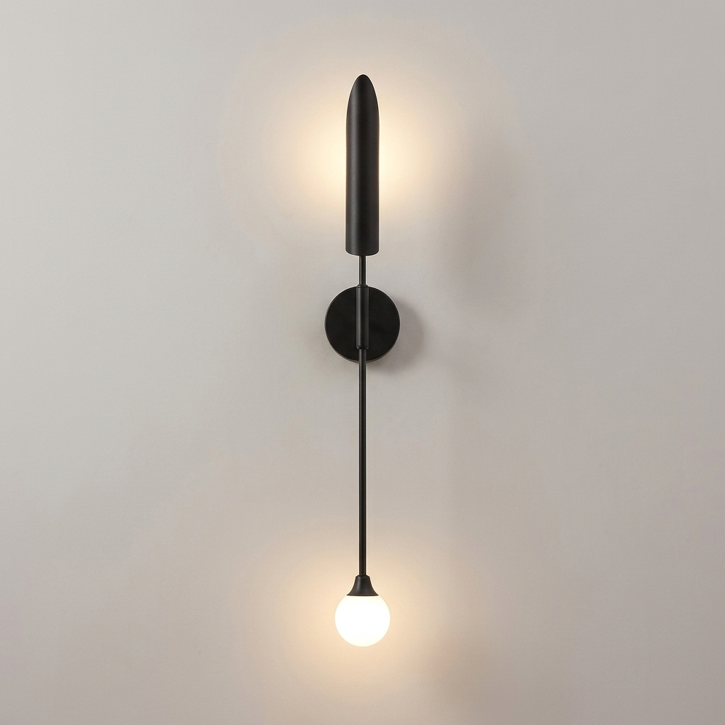 Design-Wandleuchte mit doppelter Lichtquelle