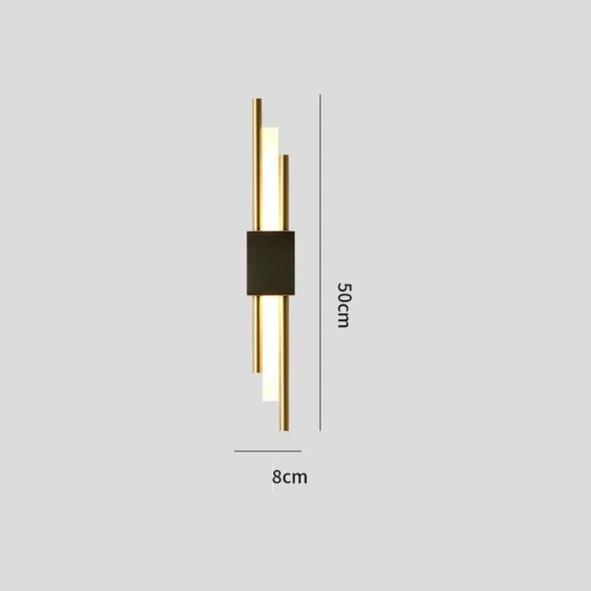 Moderne Wandleuchte mit vertikalem Design — Rückseite