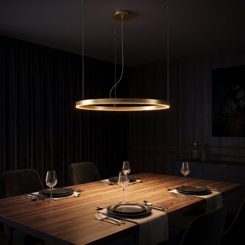 LED-Ring-Kronleuchter, 78 cm