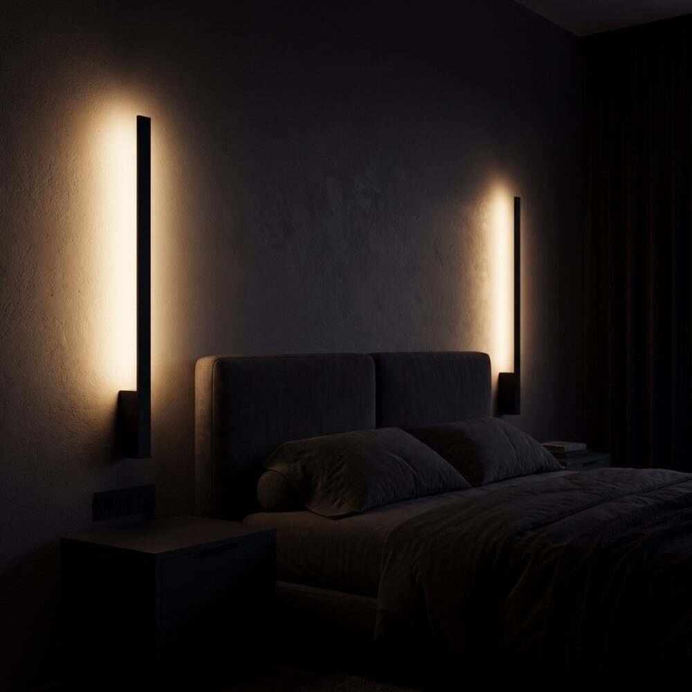 LED-Lamellen-Wandleuchte, 70 cm
