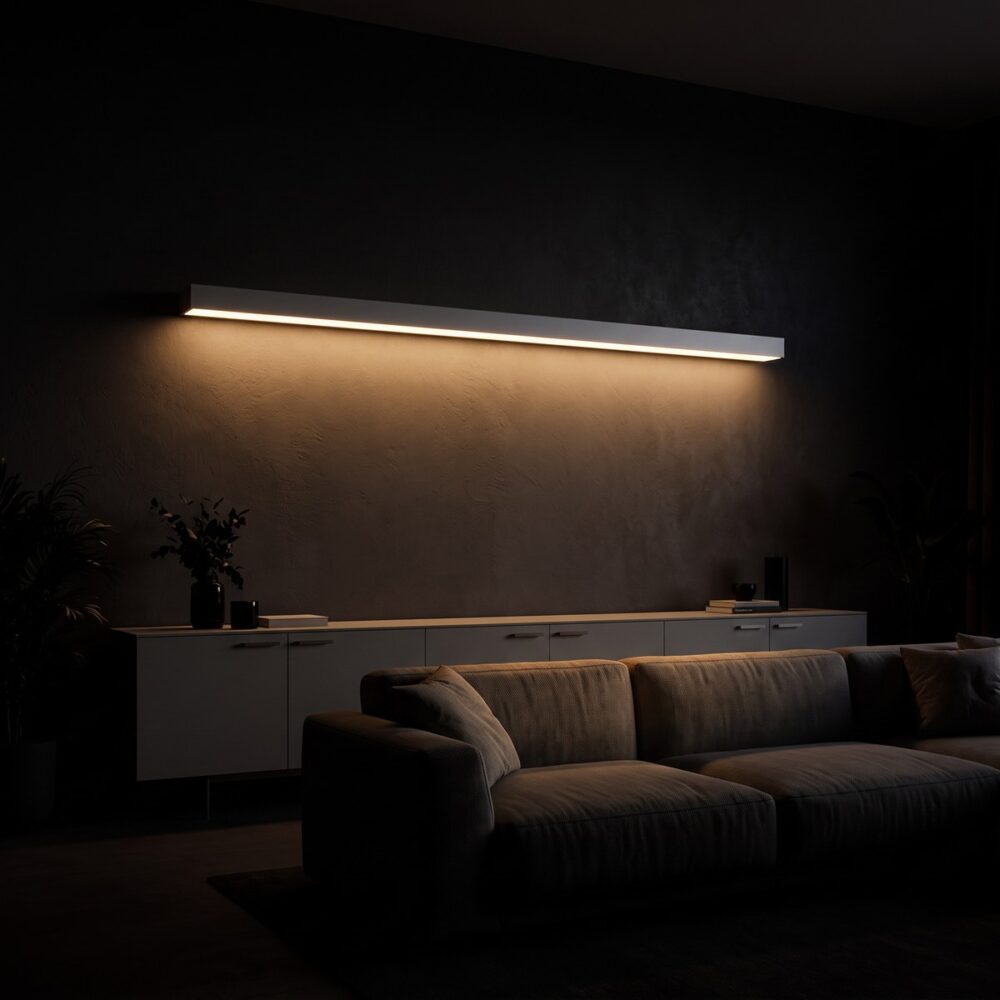 LED-Leisten-Wandleuchte, 200 cm