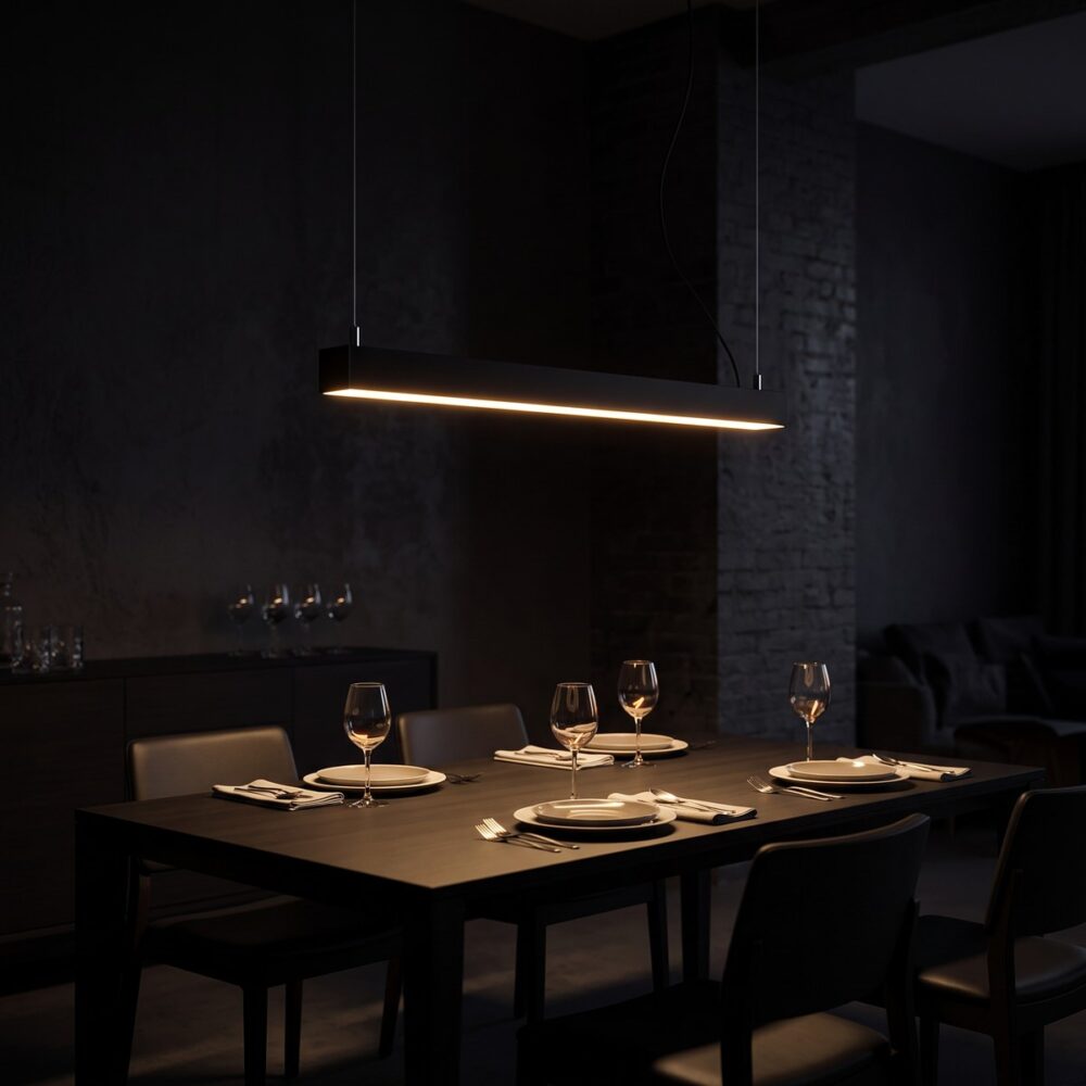 LED-Leisten-Pendelleuchte, 90 cm