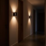 Moderne zylindrische Wandleuchte aus Aluminium