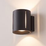 Moderne zylindrische Wandleuchte aus Aluminium