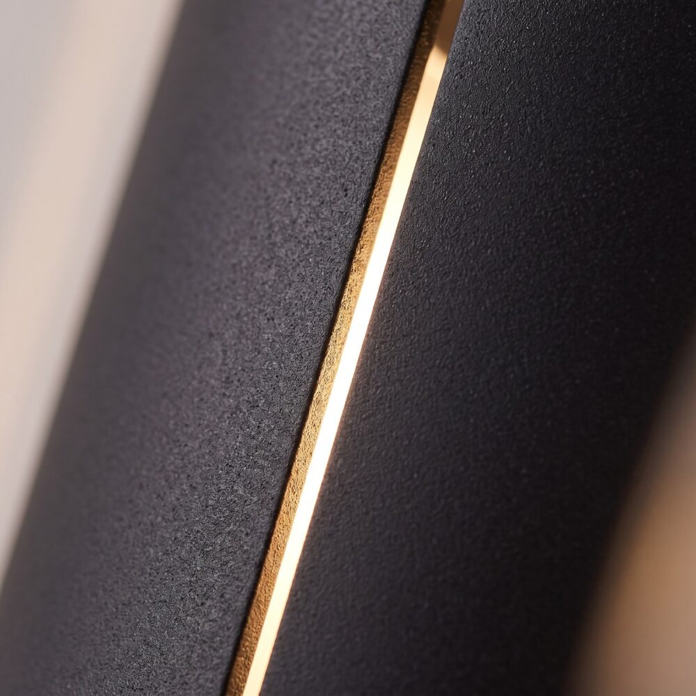 Moderne zylindrische Wandleuchte aus Aluminium