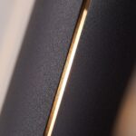 Moderne zylindrische Wandleuchte aus Aluminium