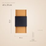 Design-Wandleuchte mit Doppellichtstrahl aus goldenem Metall
