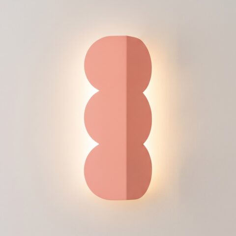 Design-Wandleuchte in Keksform, 10 Farben
