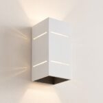 Moderne rechteckige Wandleuchte aus Aluminium