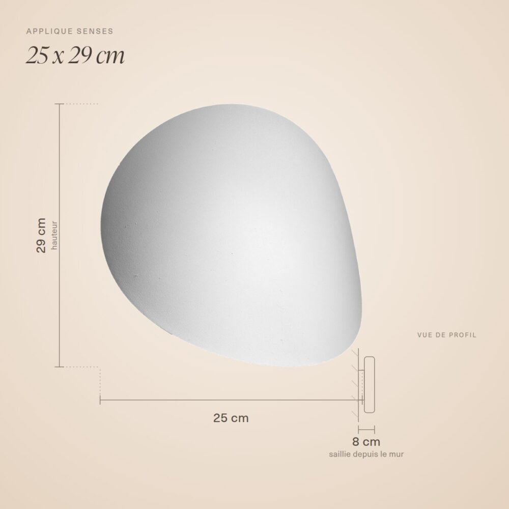 Minimalistische runde Wandleuchte aus Stahl