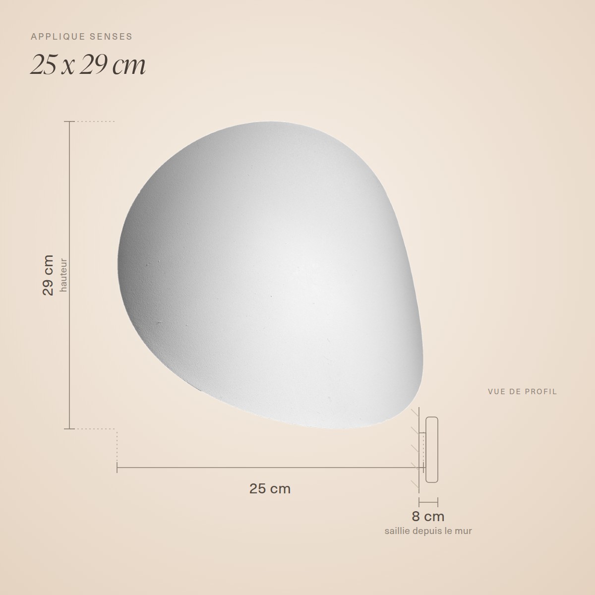 Minimalistische runde Wandleuchte aus Stahl