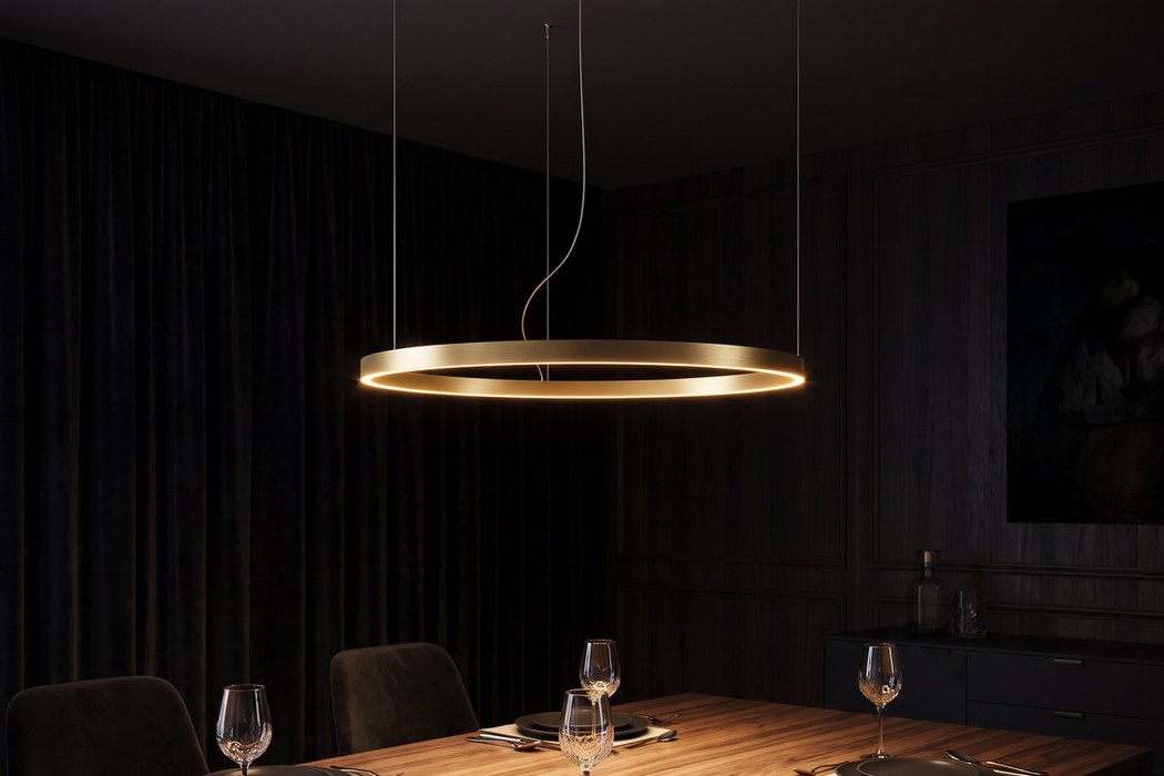 LED-Ring-Kronleuchter, 78 cm