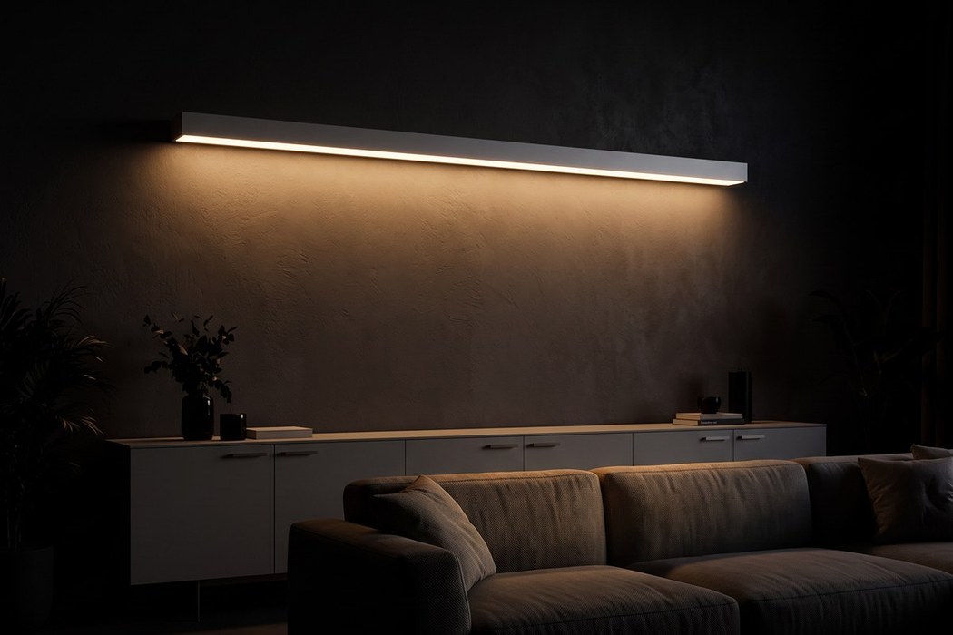 LED-Leisten-Wandleuchte, 200 cm
