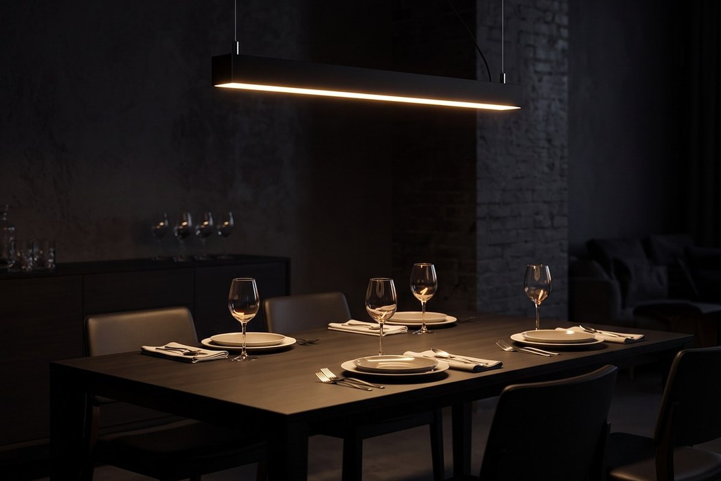 LED-Leisten-Pendelleuchte, 90 cm