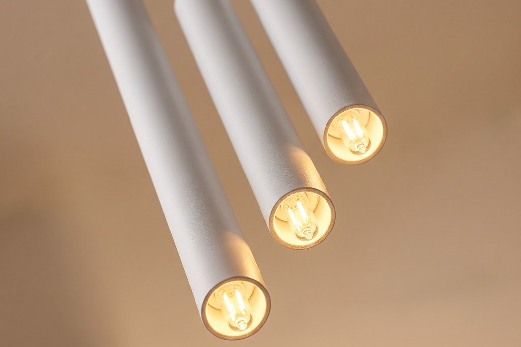 Pendelleuchte Traube 3 schlanke Lichtstäbe